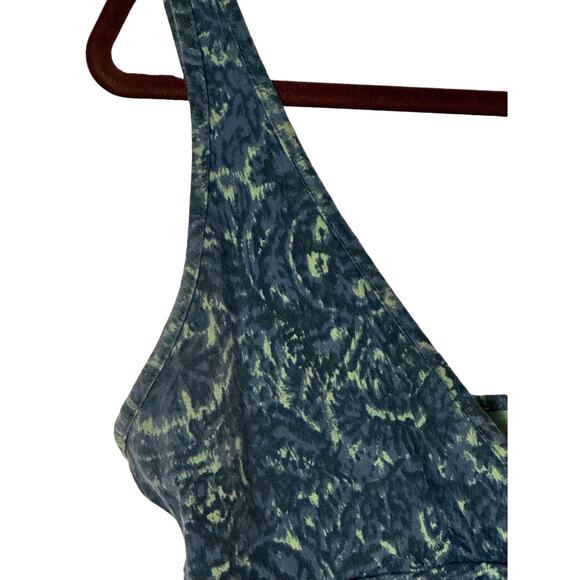 Patagonia Women's Medium Margot Sleeveless Dress Blue Abstract Organic Cotton - Picture 3 of 7